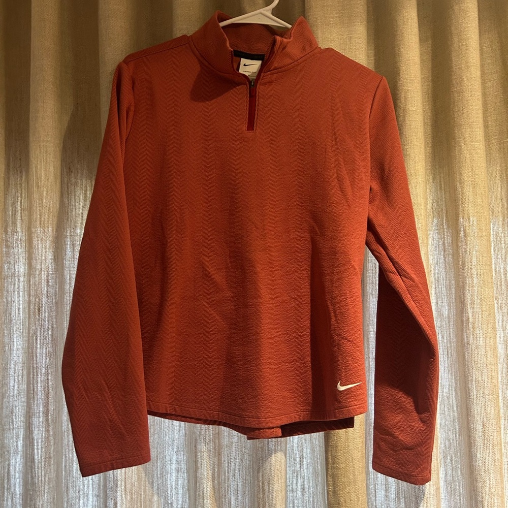 Nike Red/orange therma-fit quarter-zip Sweatshirt